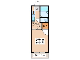 ﾌﾗｯﾂ横浜３の物件間取画像